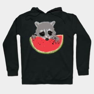 Raccoon Eat Healthy Hoodie